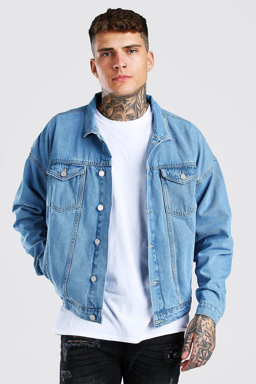 Light blue Oversize jeansjacka image number 1