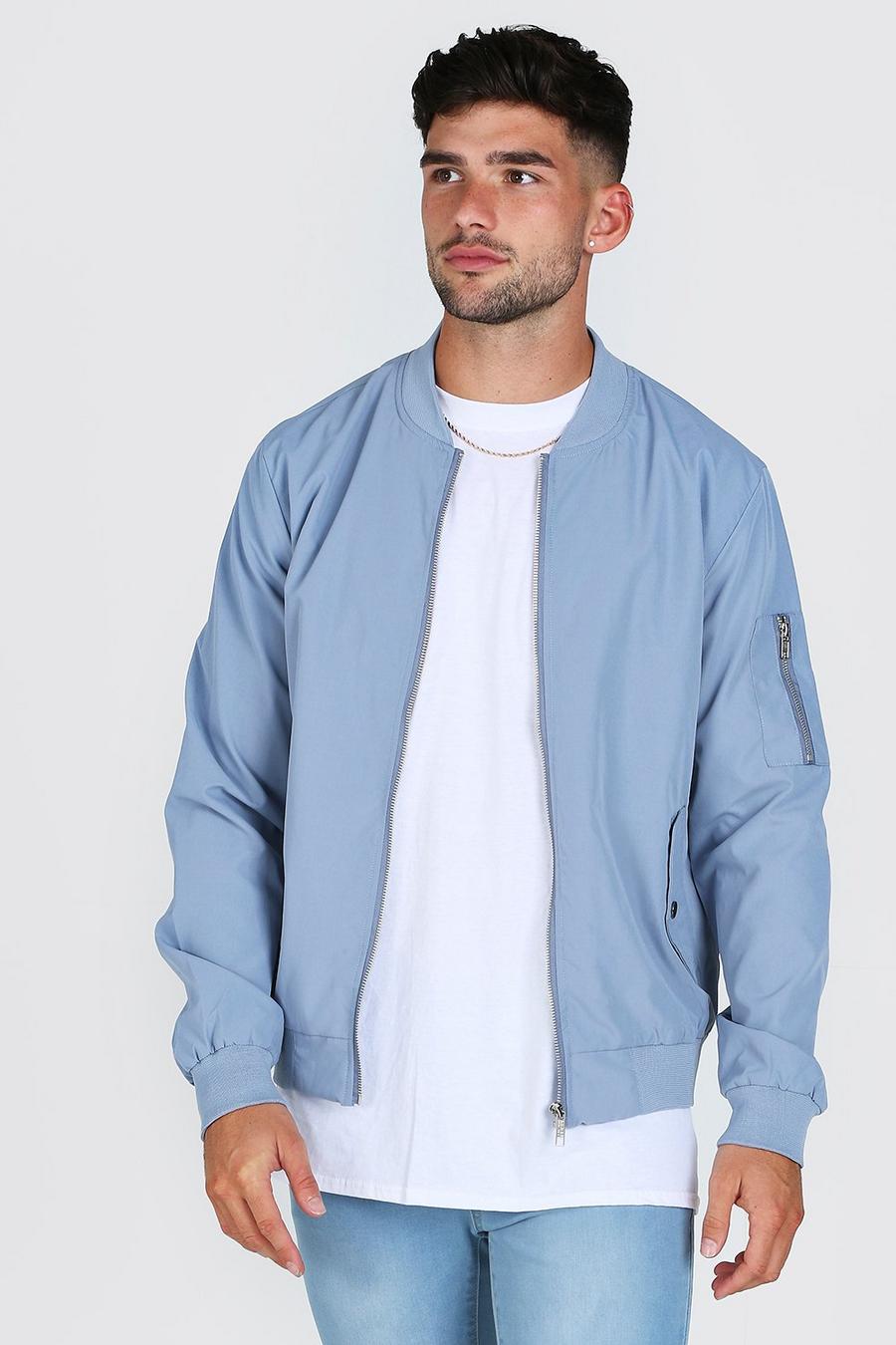Blue Woven MA1 Bomber image number 1
