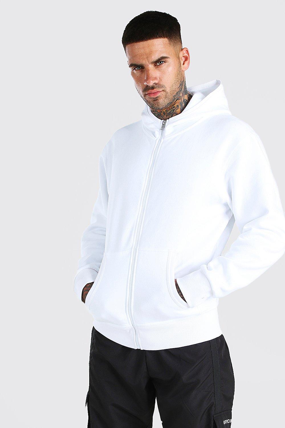 basic white hoodie