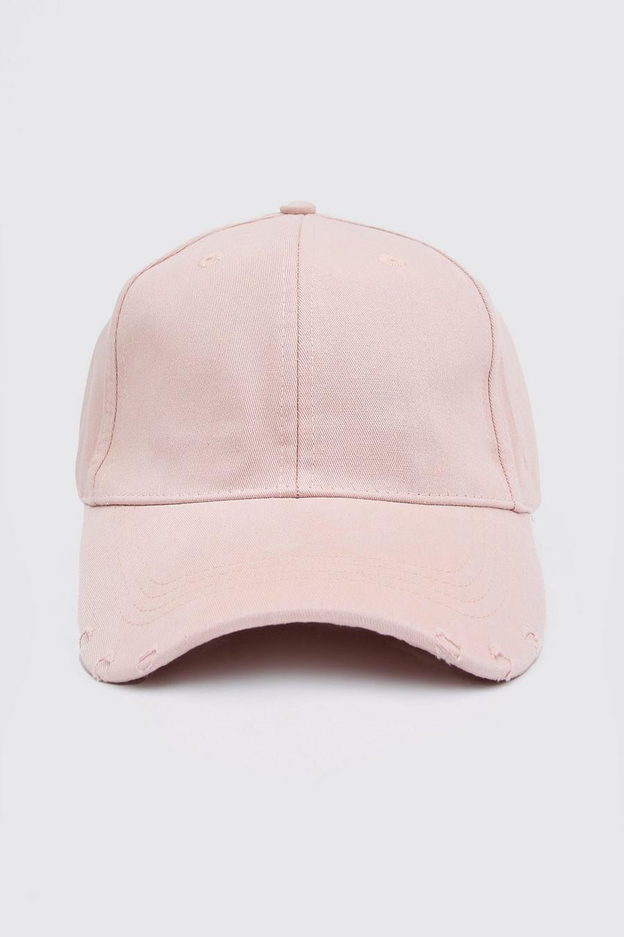Curve Peak Cap With Distressed Rips image number 1