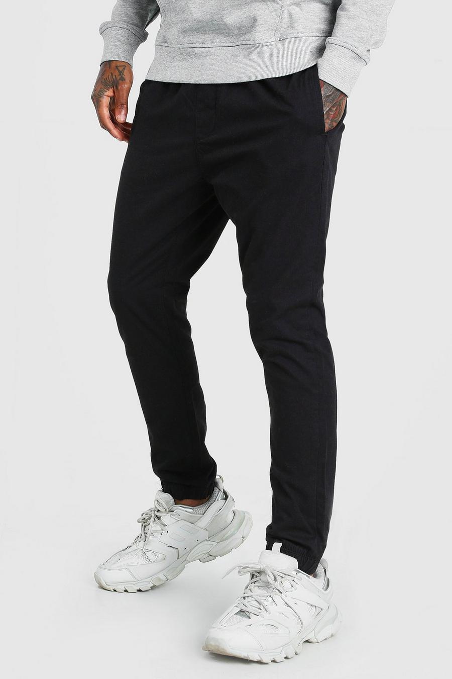 Black Shell Jogger With Cuffs image number 1