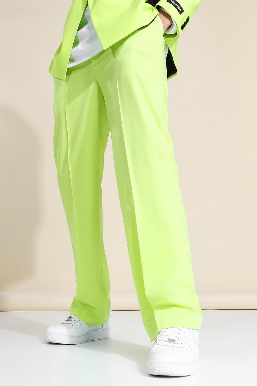 ירוק מכנסי חליפה בגזרה רפויה עם כיס בסגנון שימושי image number 1