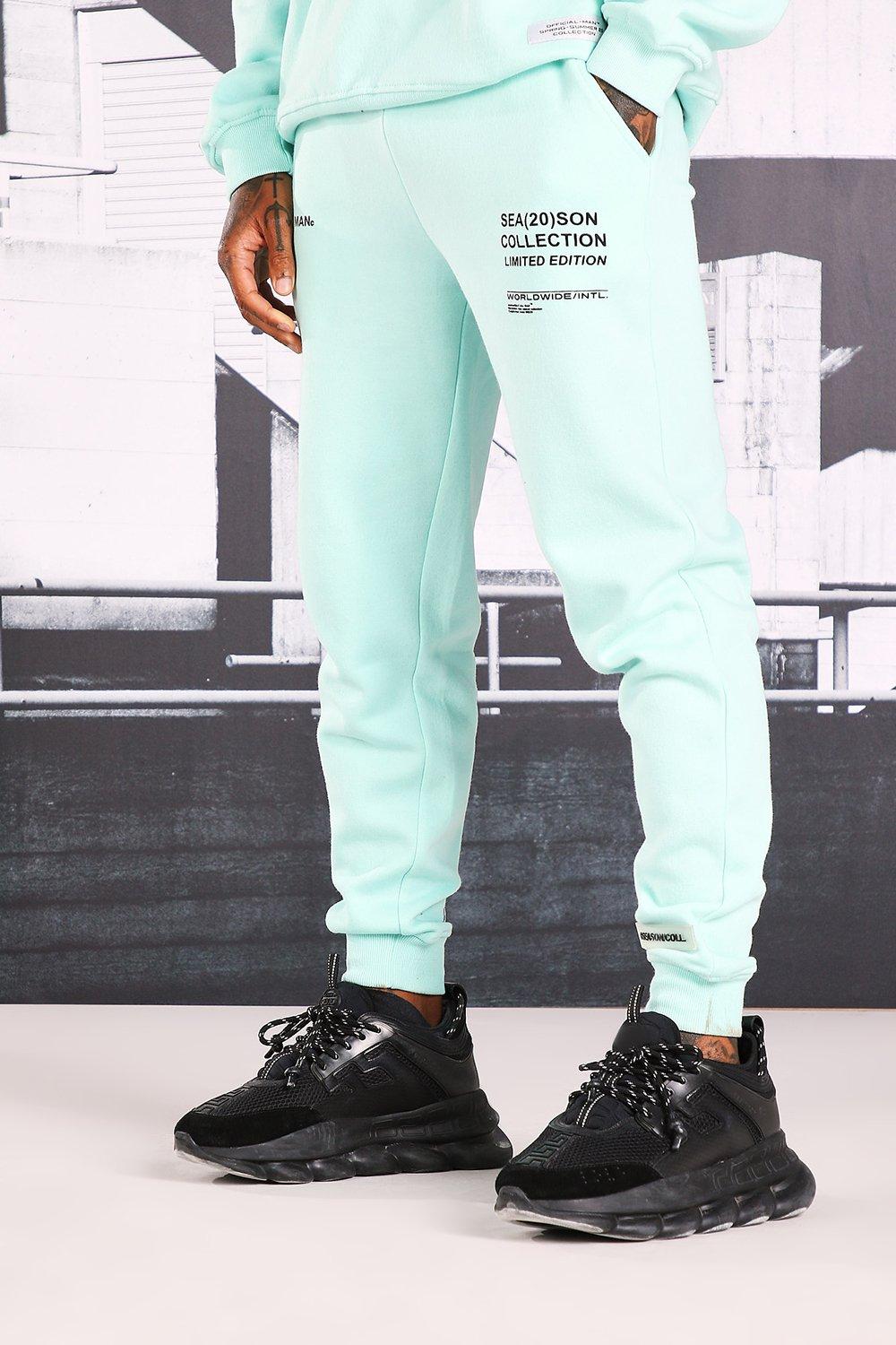 boohoo man black joggers