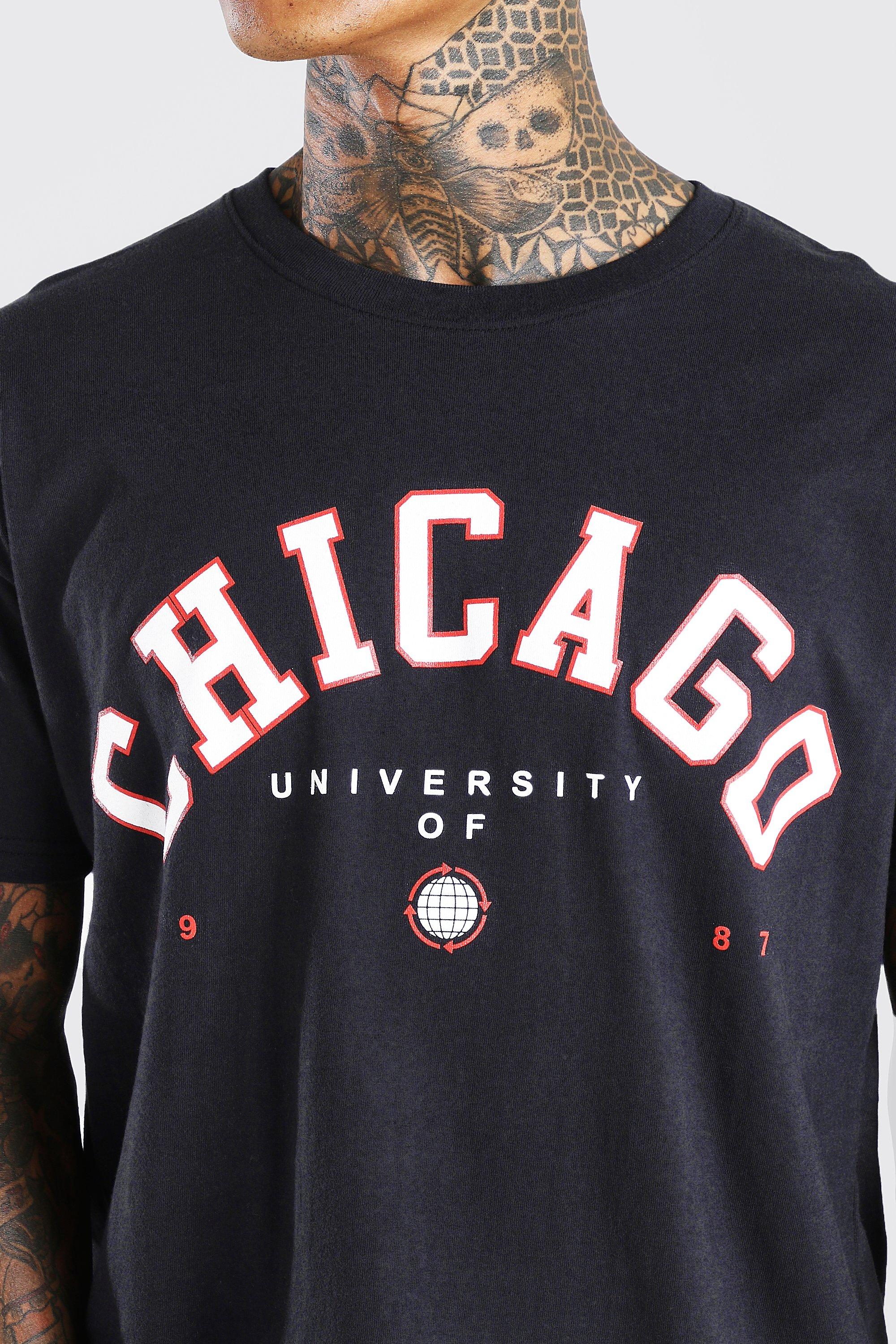 Restart Trend Chicago Bulls Printed Oversized T-Shirt