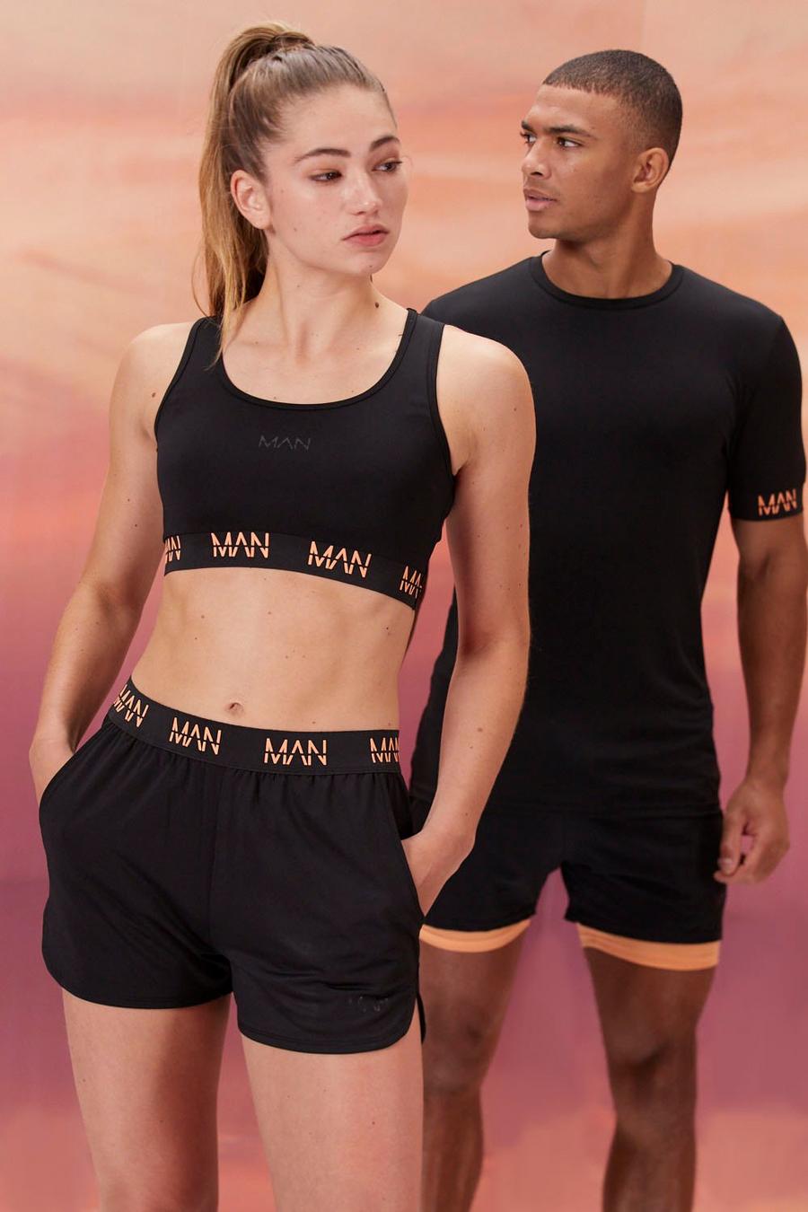 Hers Active Sports Bra With Contrast Waist image number 1