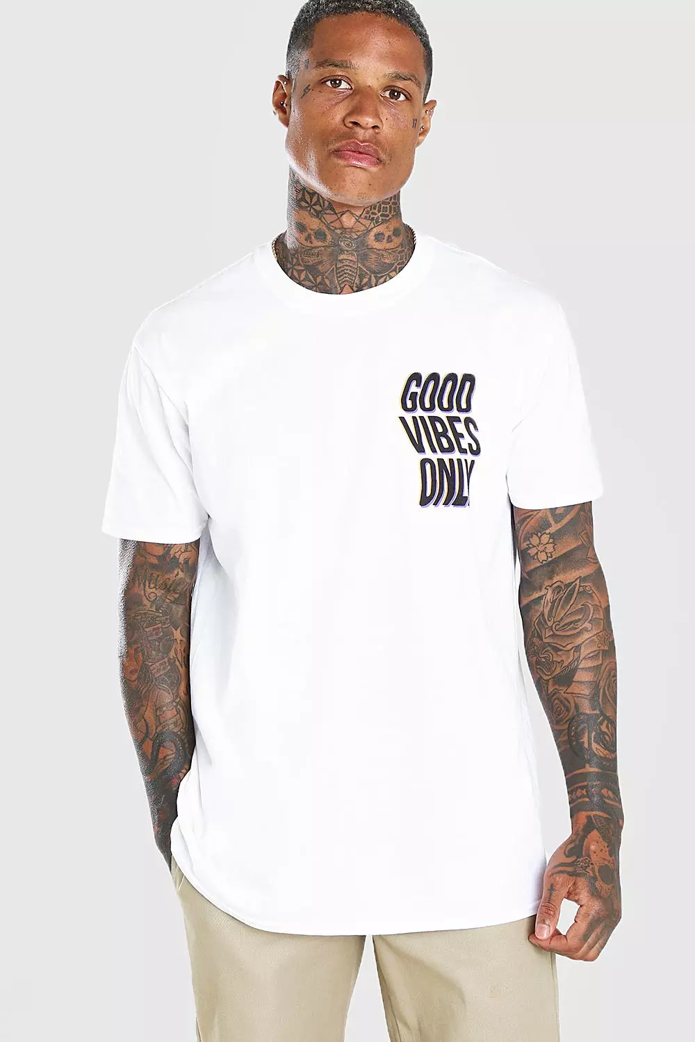 GOD ONLY KNOWS PHOTO PRINT T-SHIRT M 白 OGK Oversized T-Shirt – Only God Knows