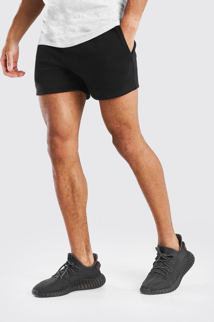 Black Basic korta shorts i jersey image number 1