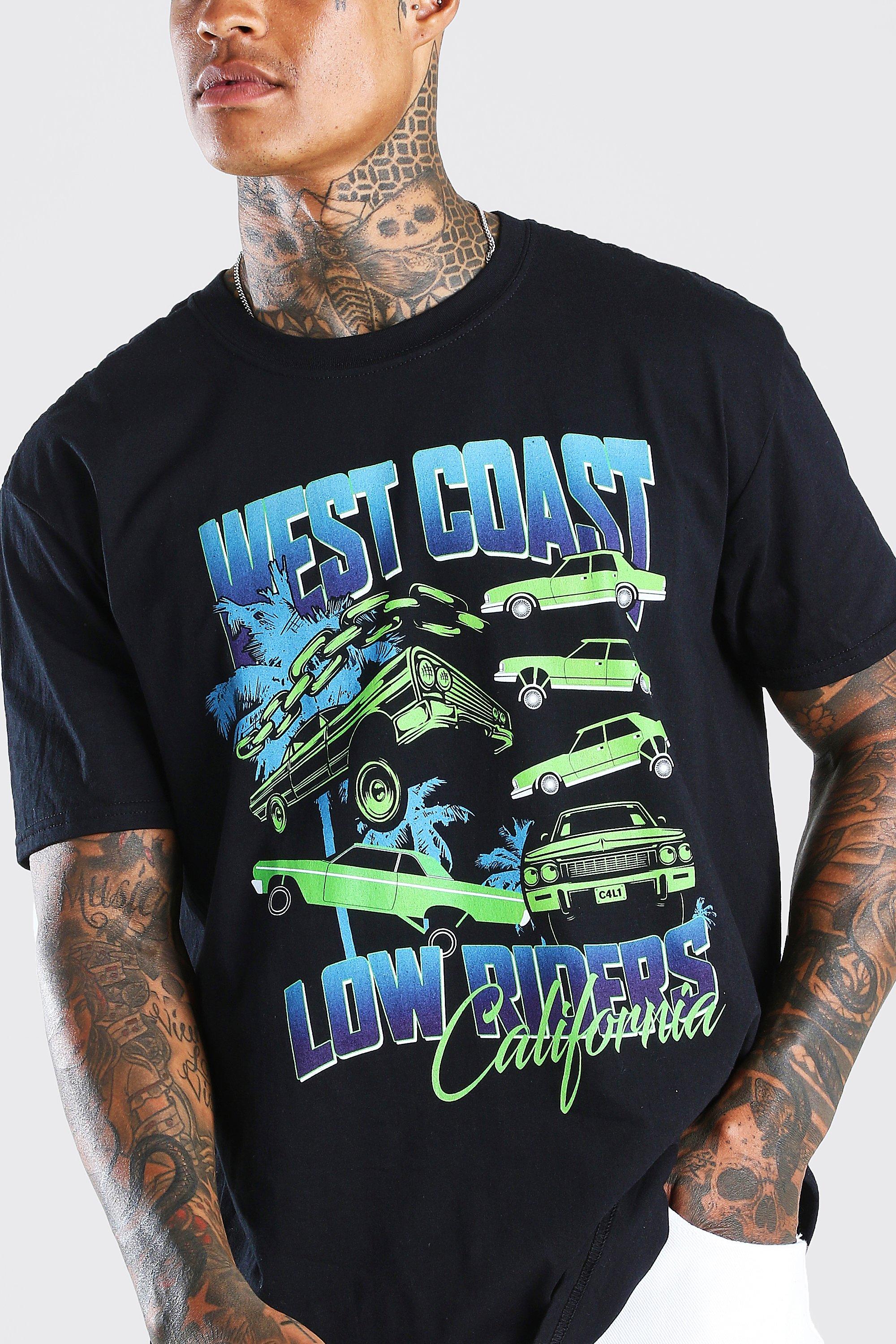 Oversized West Coast Car Graphic T-Shirt