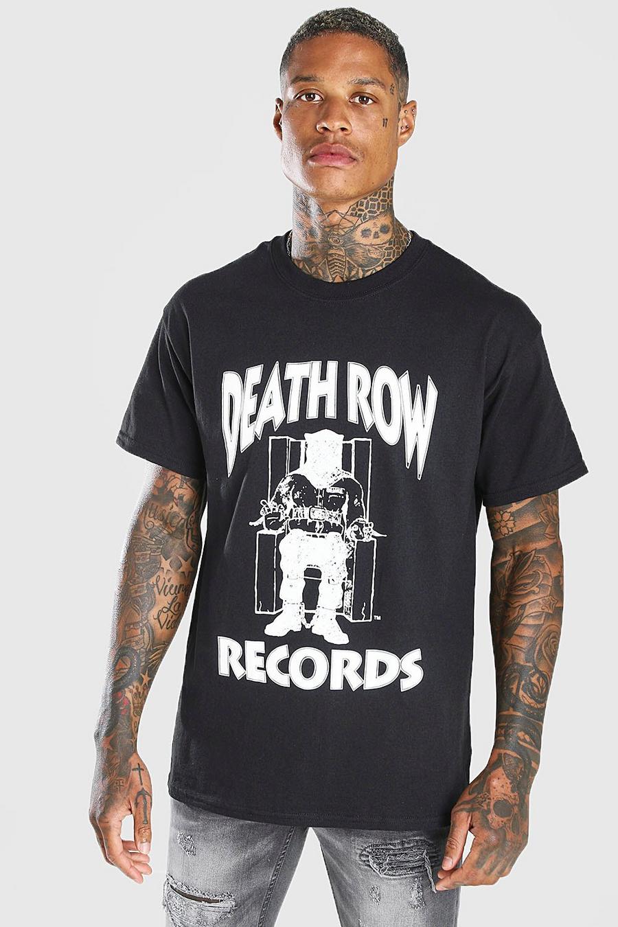 Black Death Row T-shirt med tryck image number 1