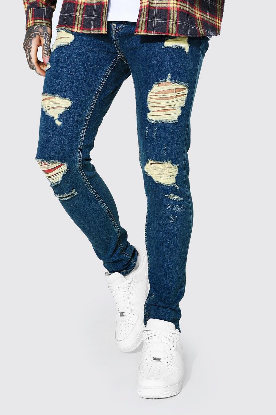 Vintage blue Slitna skinny jeans image number 1