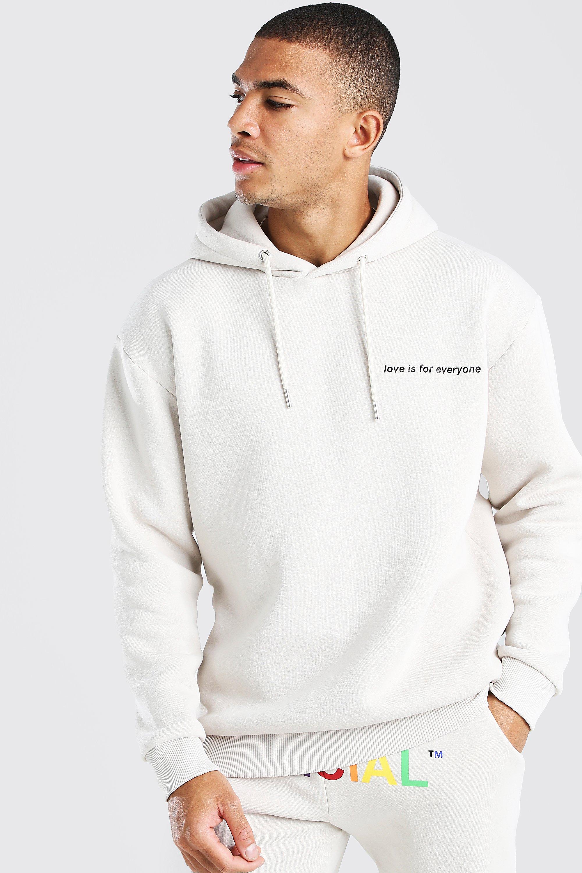 white hoodie boohoo