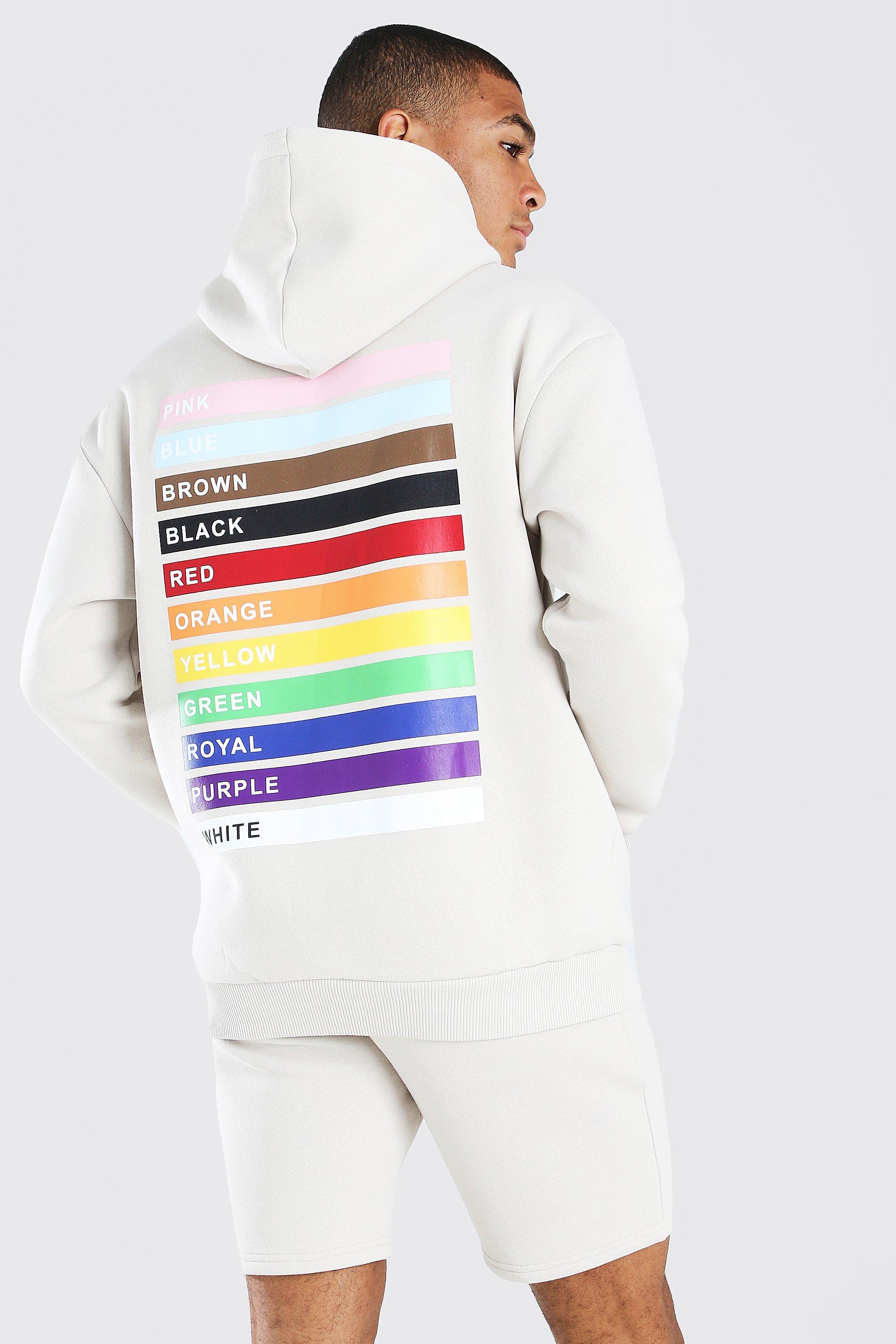 Multicolor color cheap block oversized hoodie