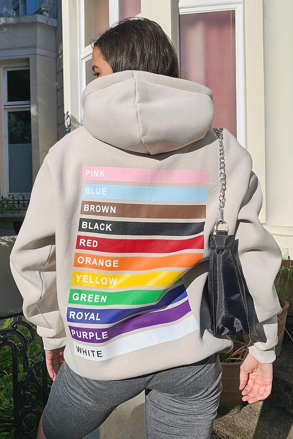 Men s Pride Love is for Everyone Oversized Hoodie boohoo