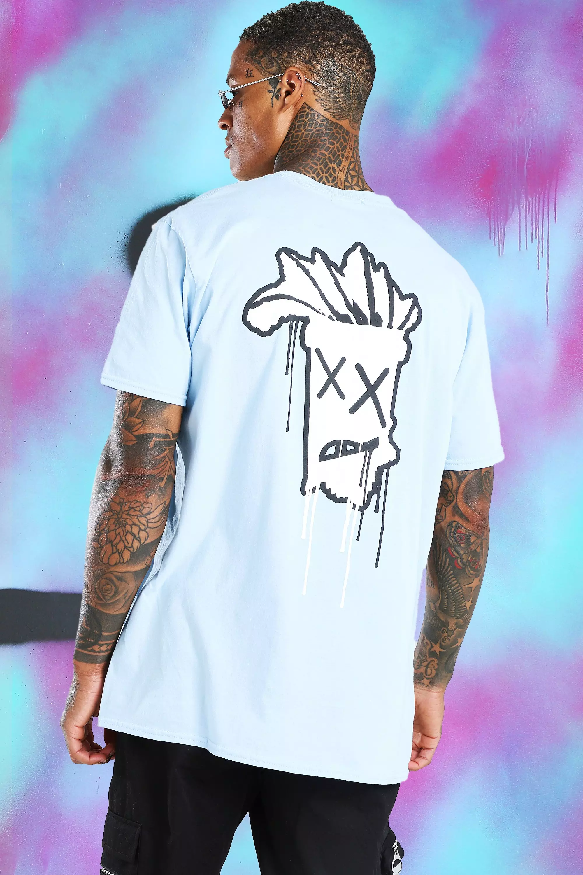 Oversized Drip Face T-Shirt