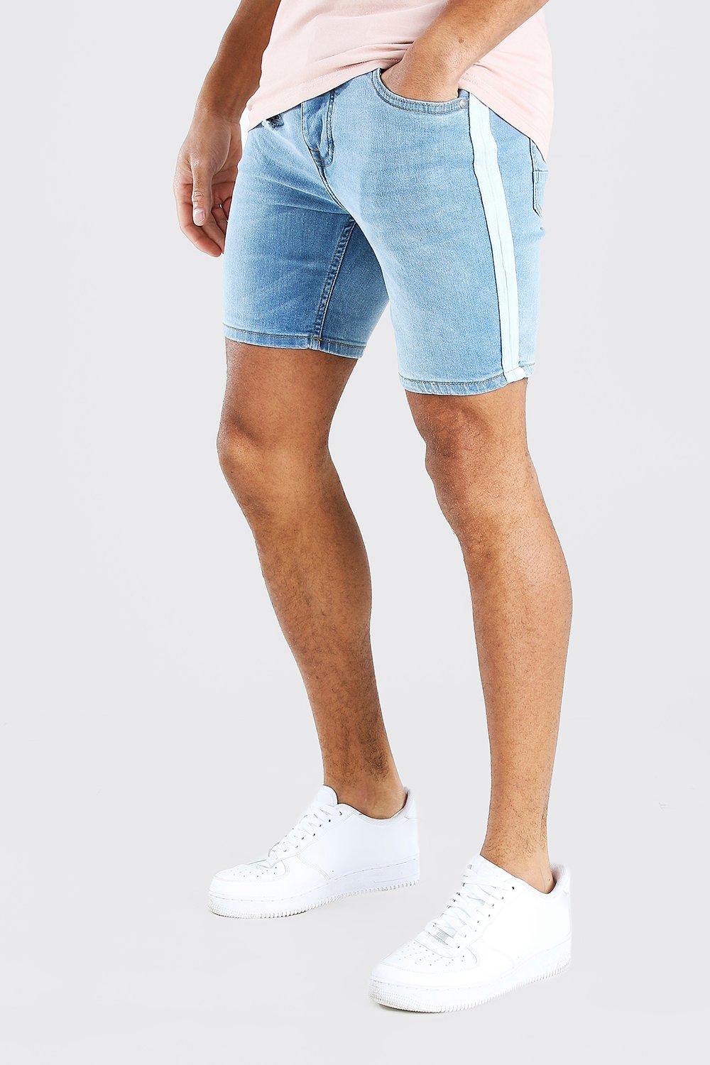skinny fit jean shorts