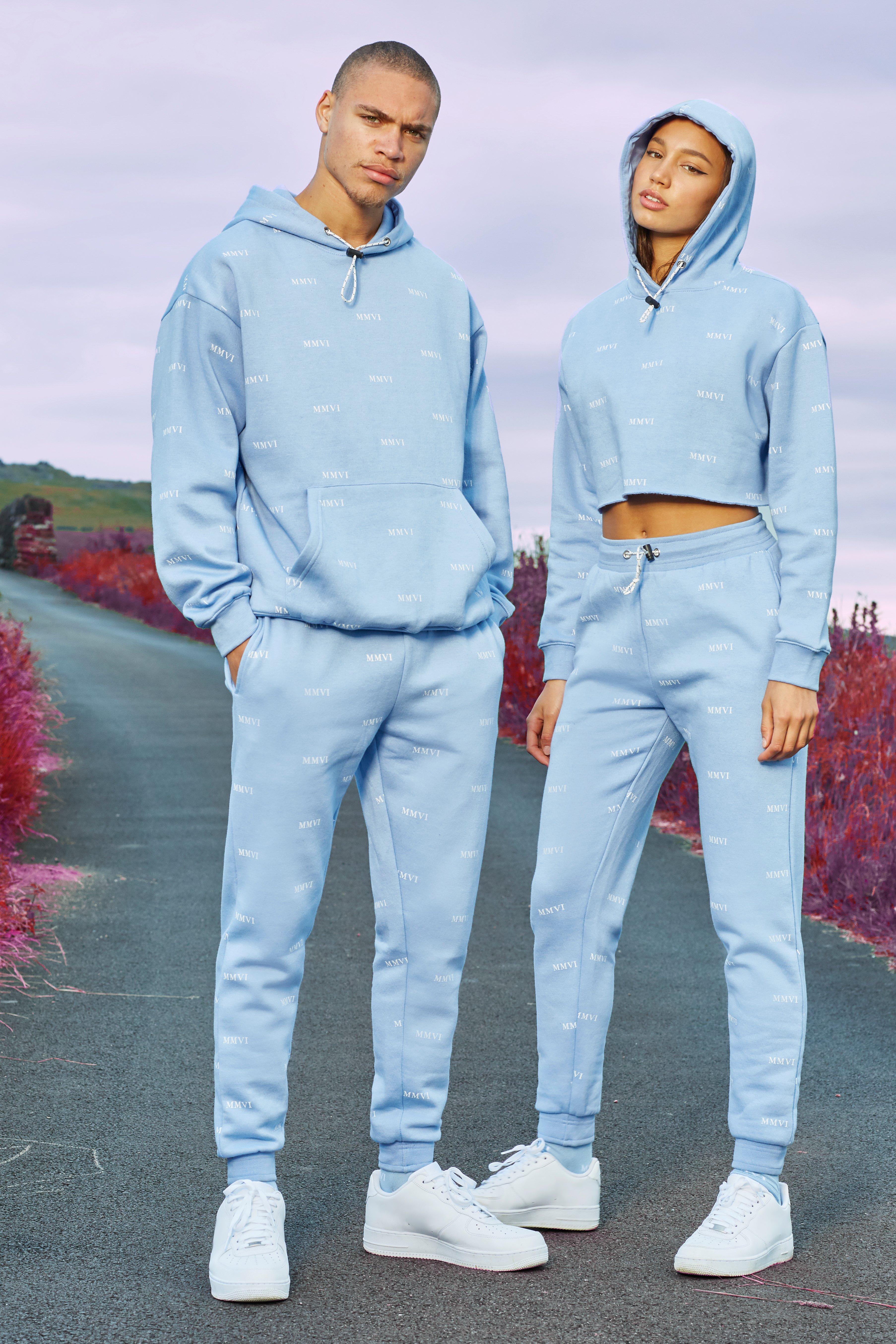 matching couple jogging suits