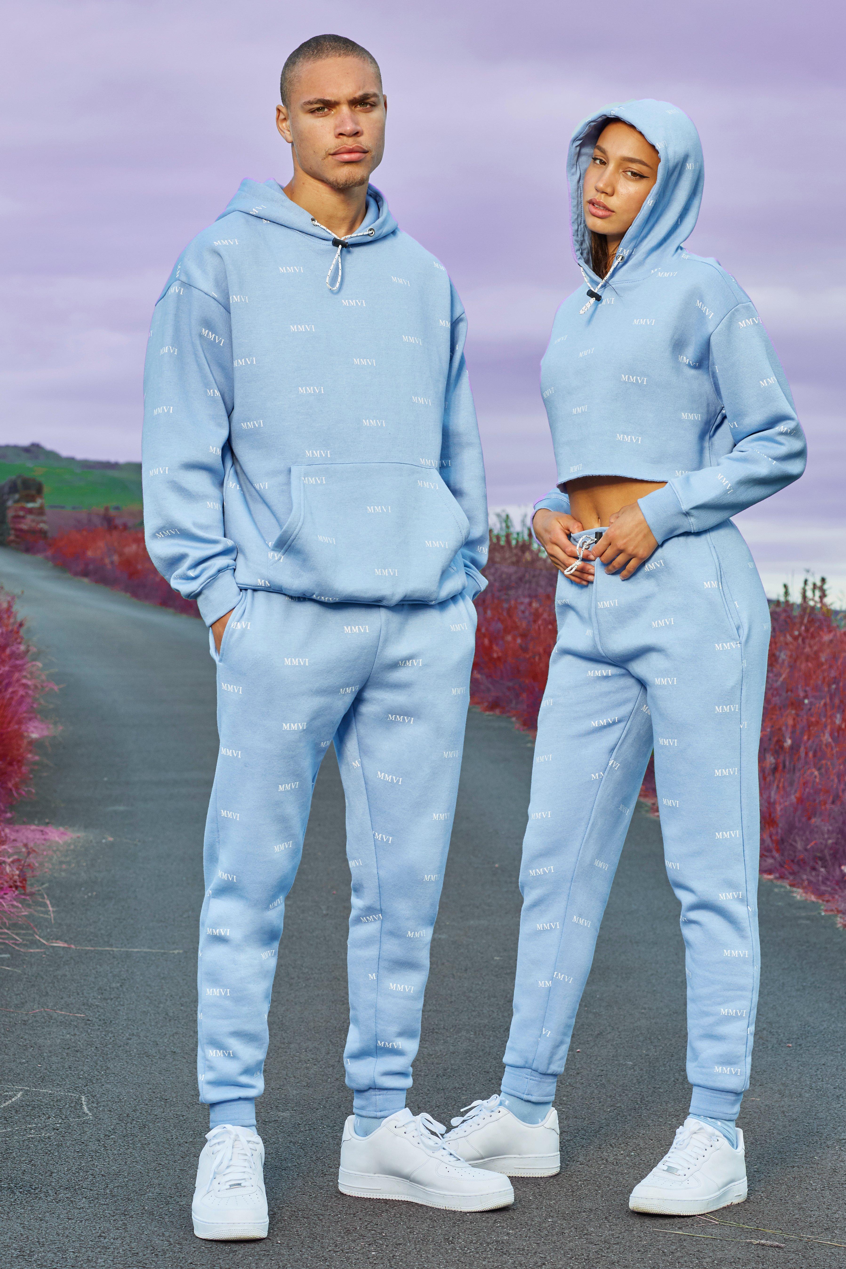 Blue store matching tracksuit