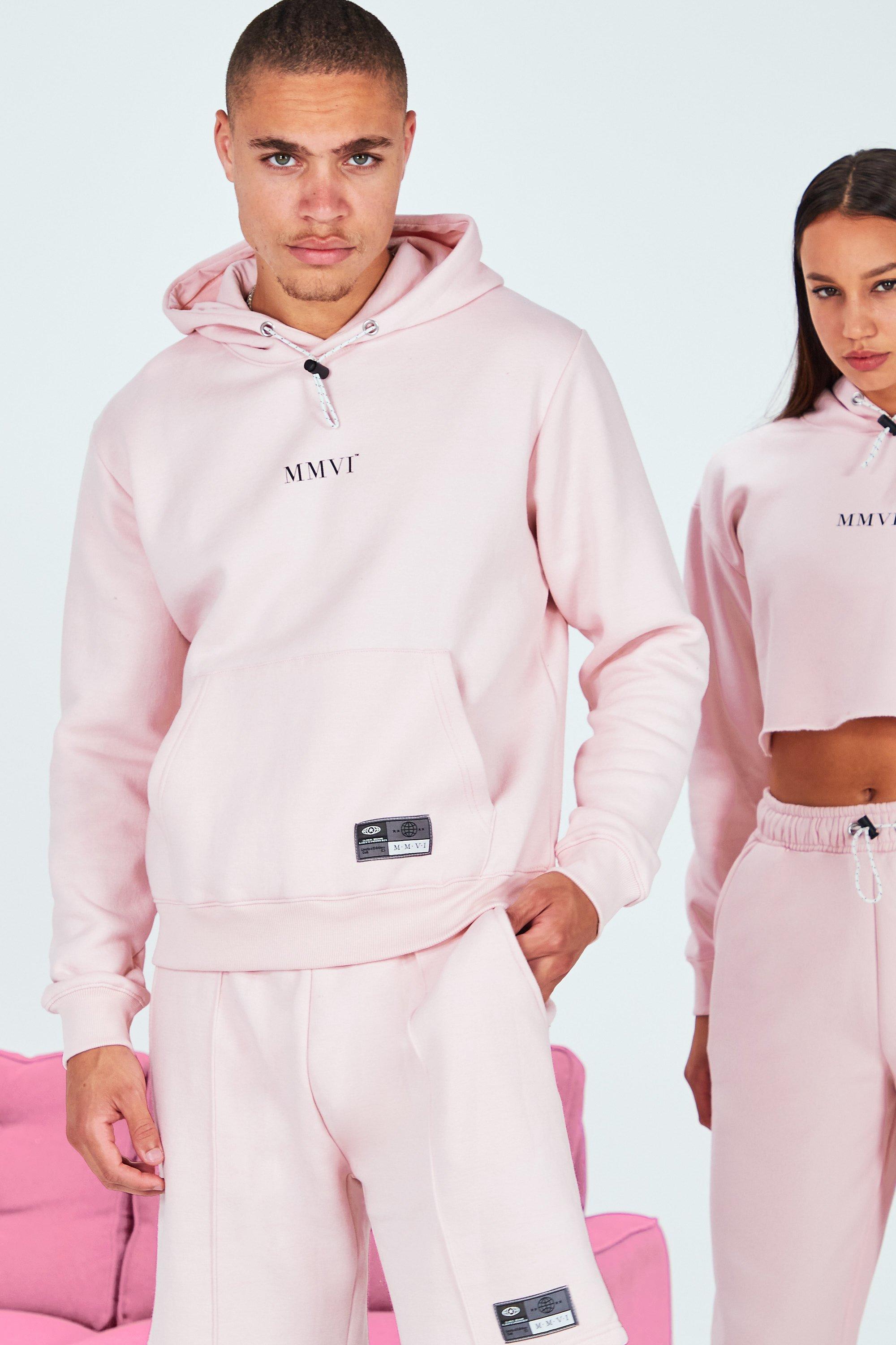 pink cropped tracksuit