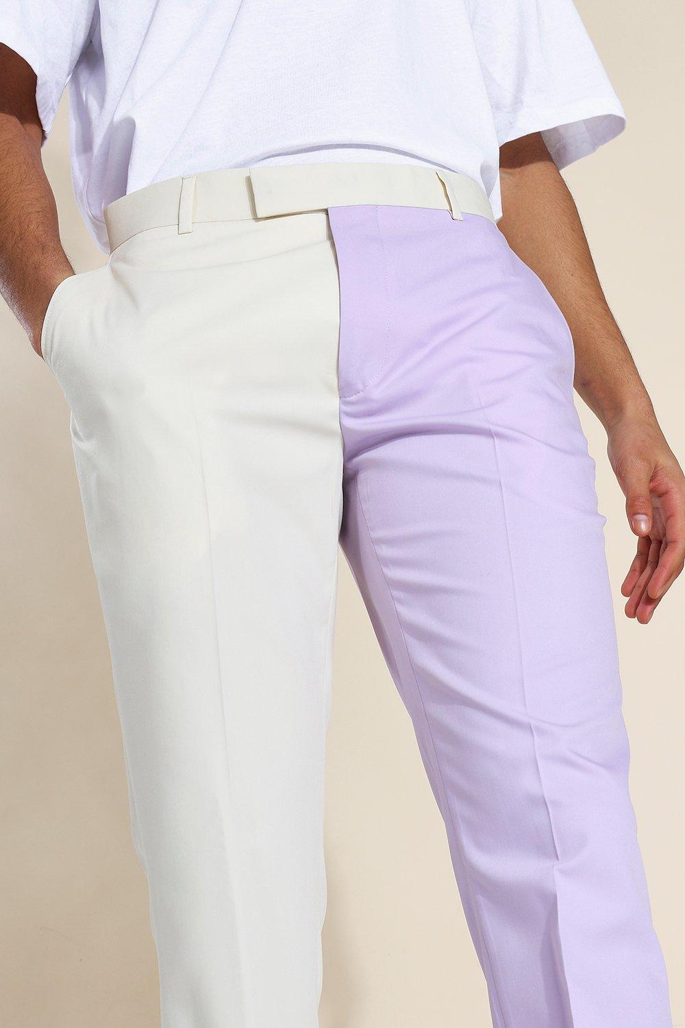 Purple trousers  Purple pants outfit, Belted pants, Purple