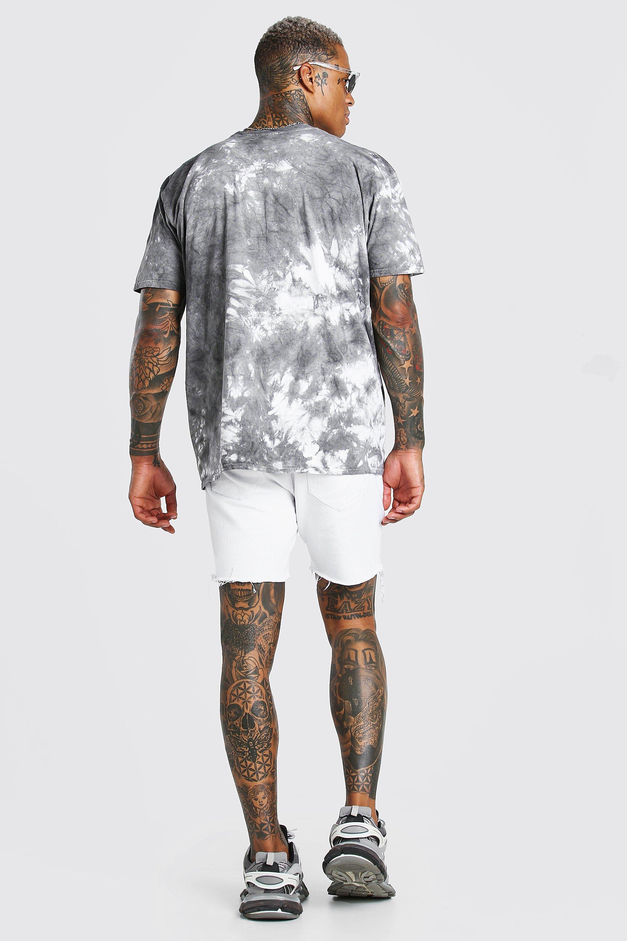 Blue Tie Dye Harlem Shorts Blue Tie Dye Harlem Shorts