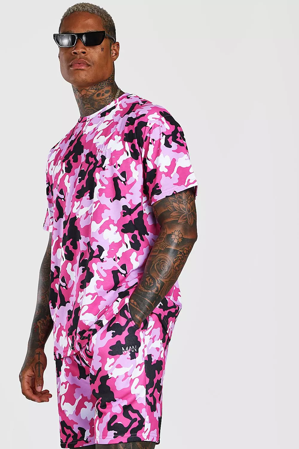 Pink camo shop shirt mens