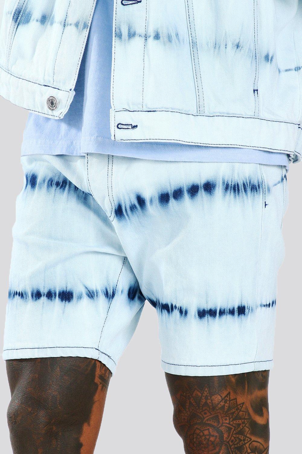 bleached jean shorts