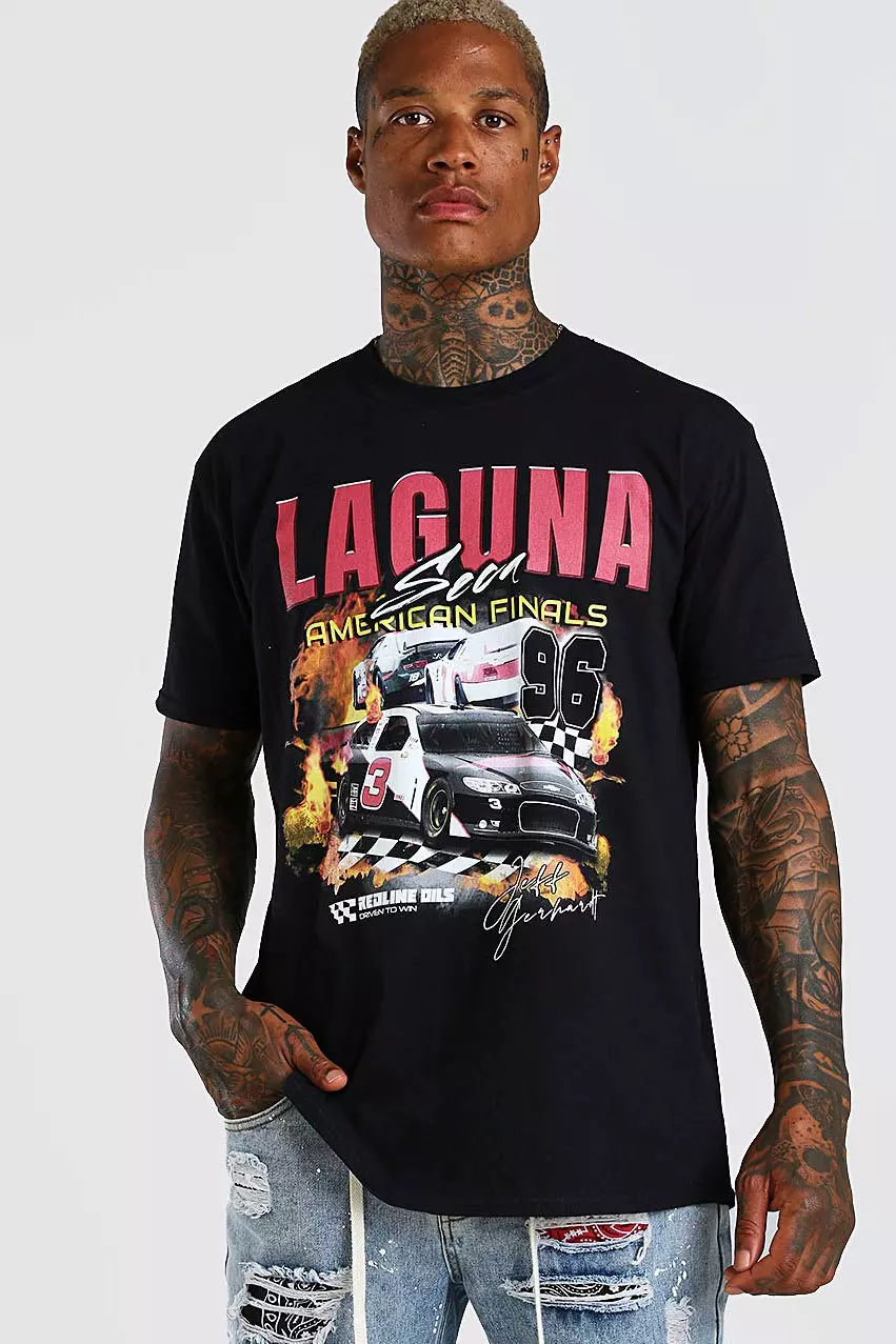 Oversized Car Graphic T-shirt