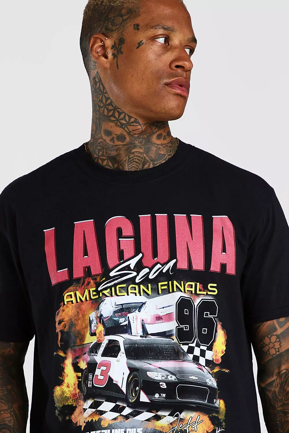 Oversized Car Graphic T-shirt