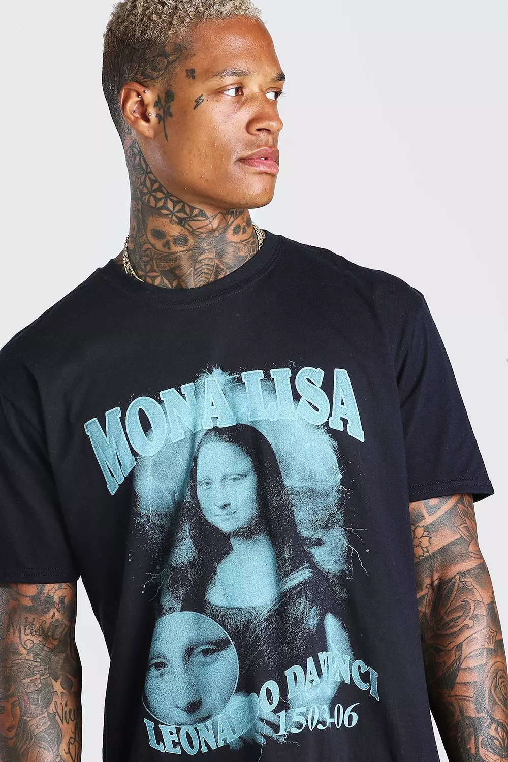 Mona lisa print t shirt hotsell