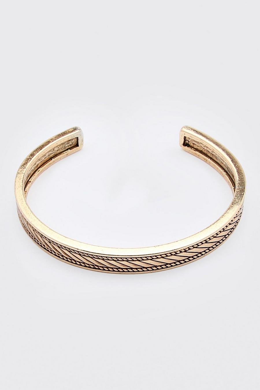 Gold Embossed Cuff Bracelet image number 1