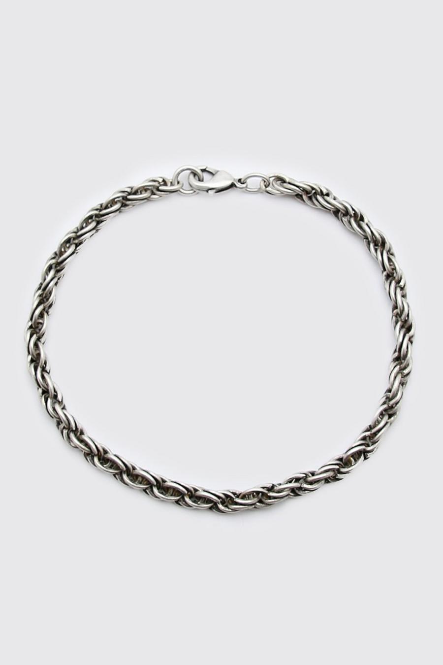 Silver Twisted Chain Bracelet image number 1