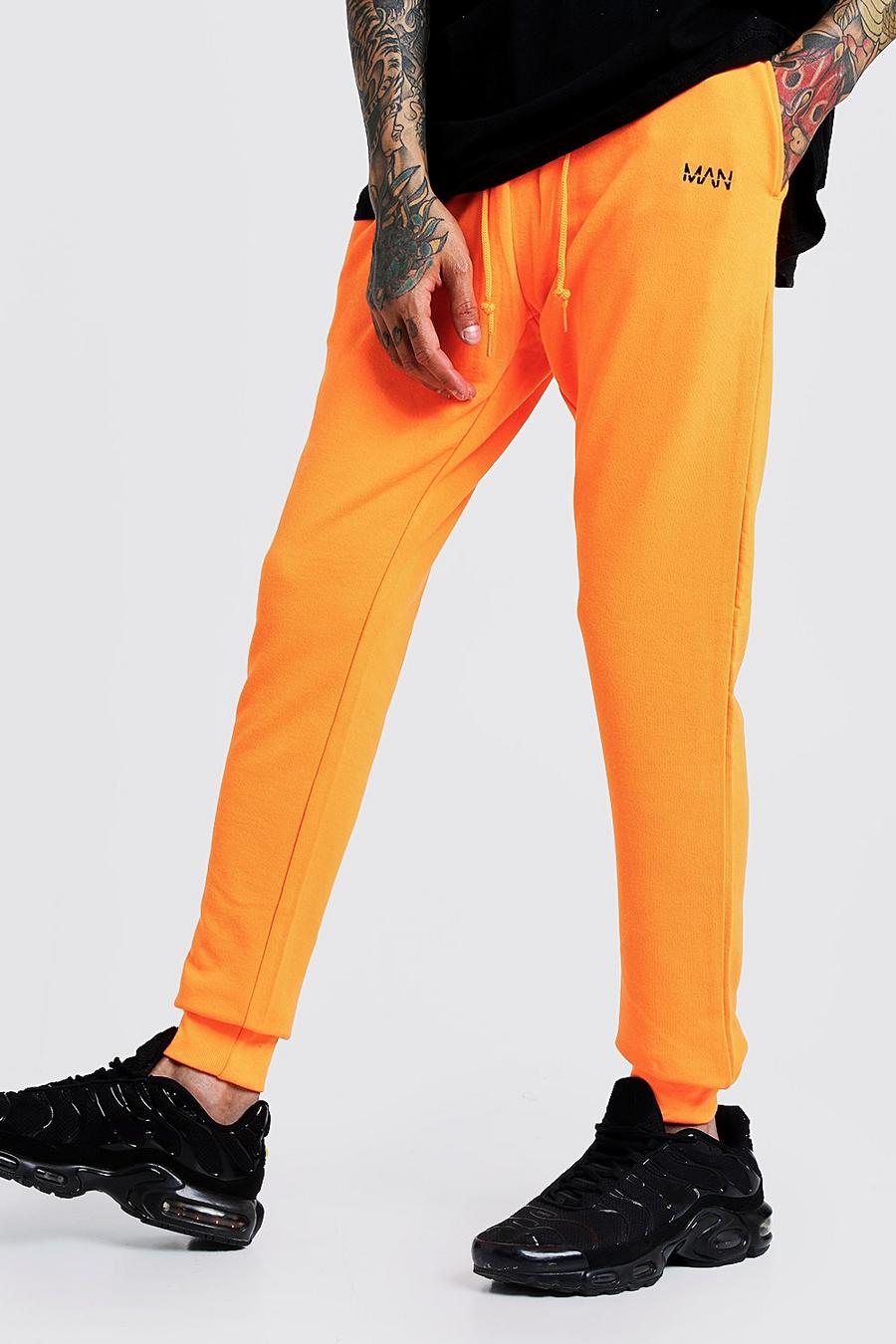 Neon-orange Original MAN Slim Fit Neon Jogger image number 1