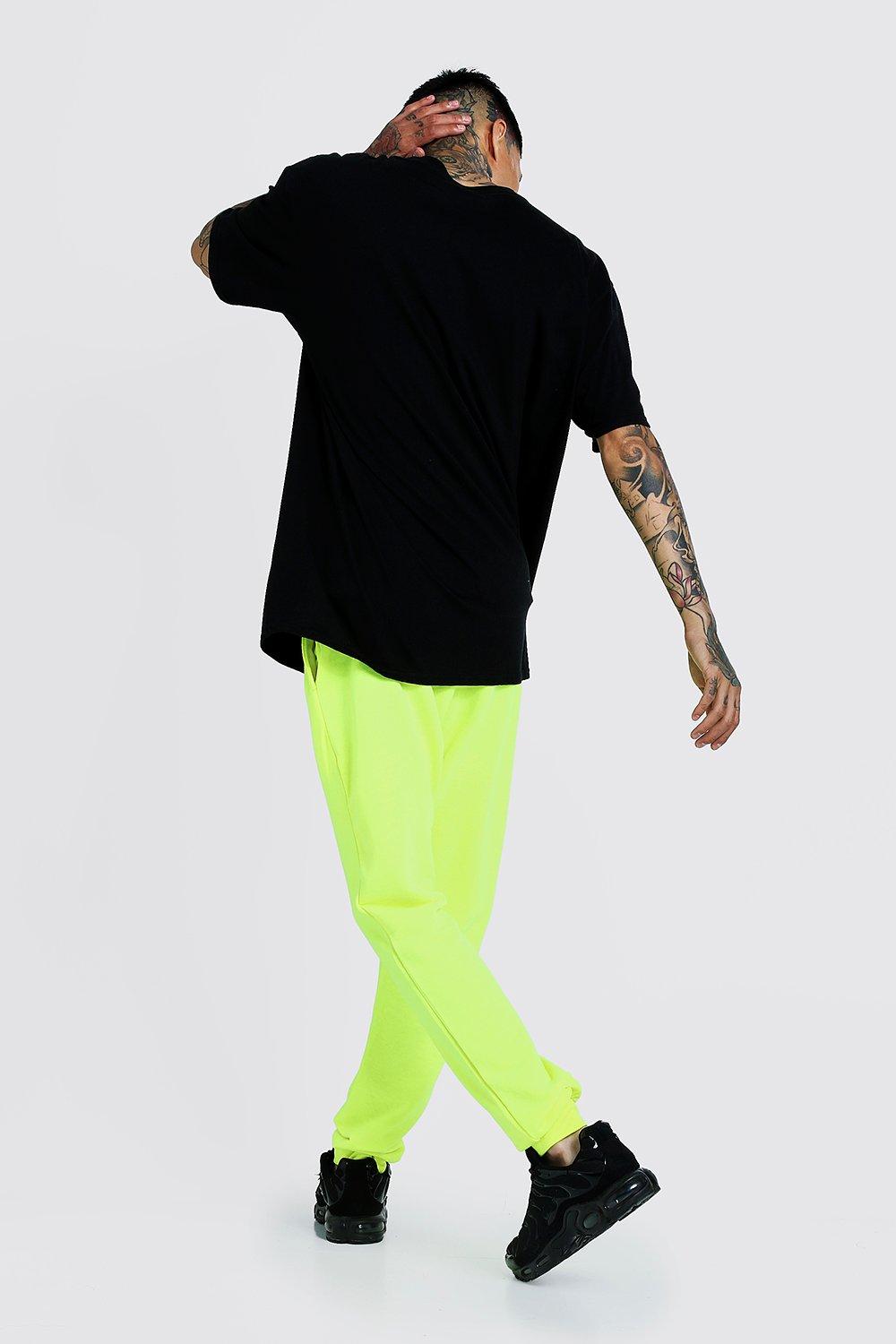 Mens store neon joggers