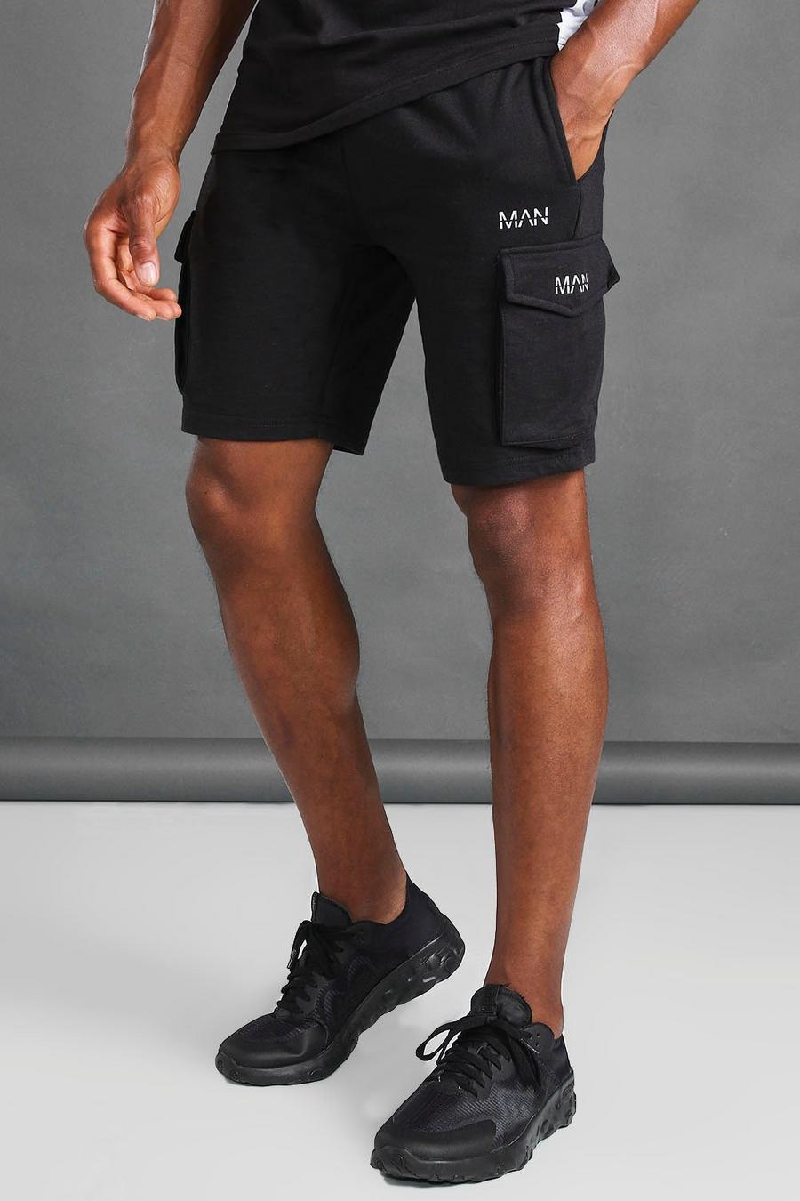 Pantalones cortos cargo MAN, Negro image number 1