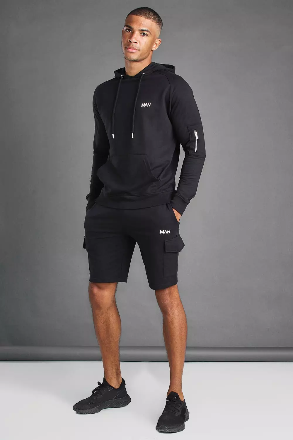 Cargo Short And Hoodie Set