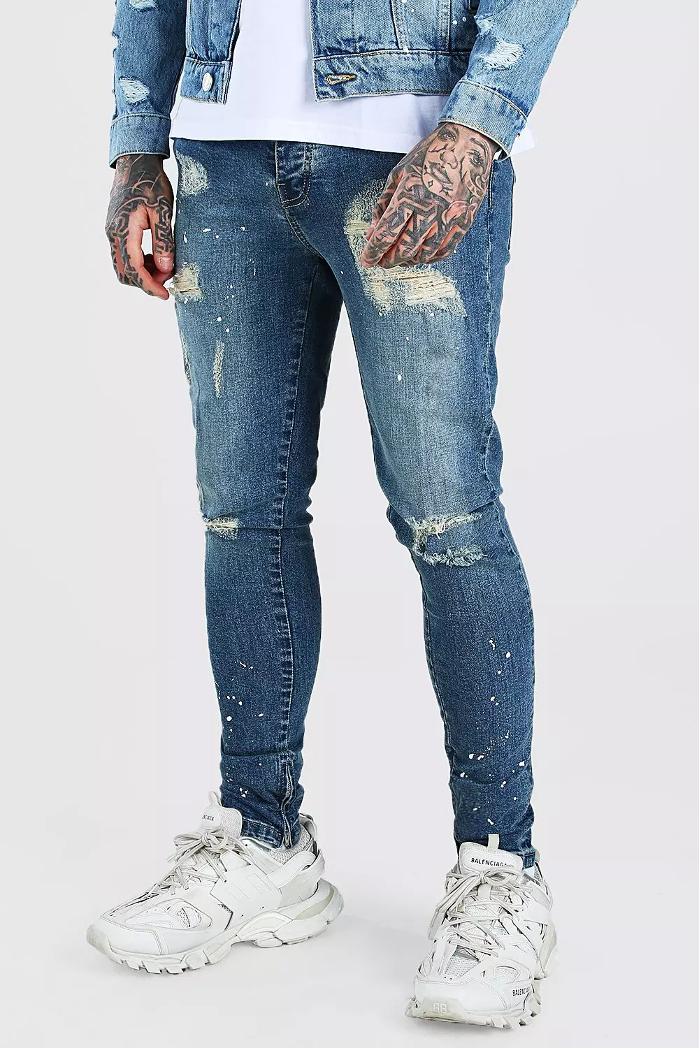 True Religion faded-effect Skinny Jeans - Farfetch
