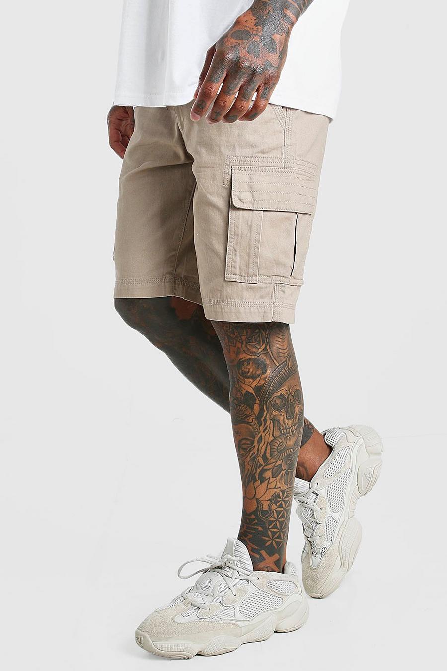 Pantalones cortos cargo con cintura fija image number 1