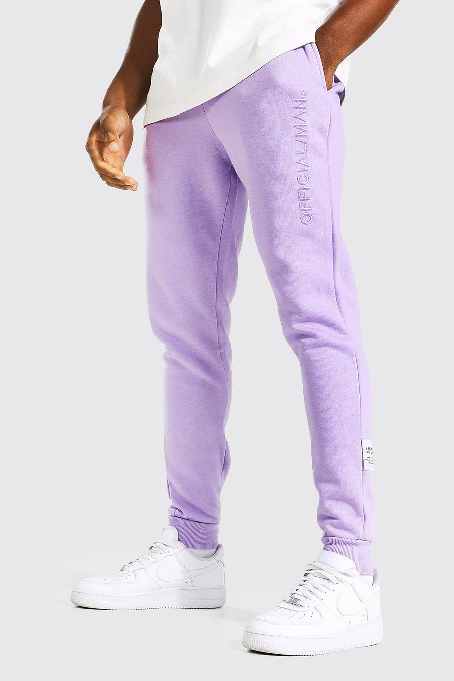 Official Man Skinny-Fit Jogginghose, Flieder violet
