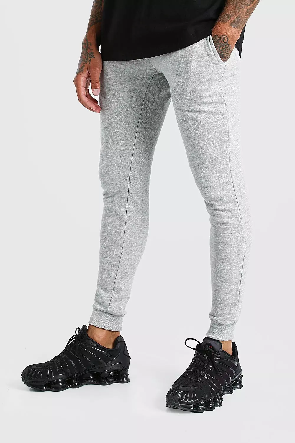 Brushed skinny hot sale joggers