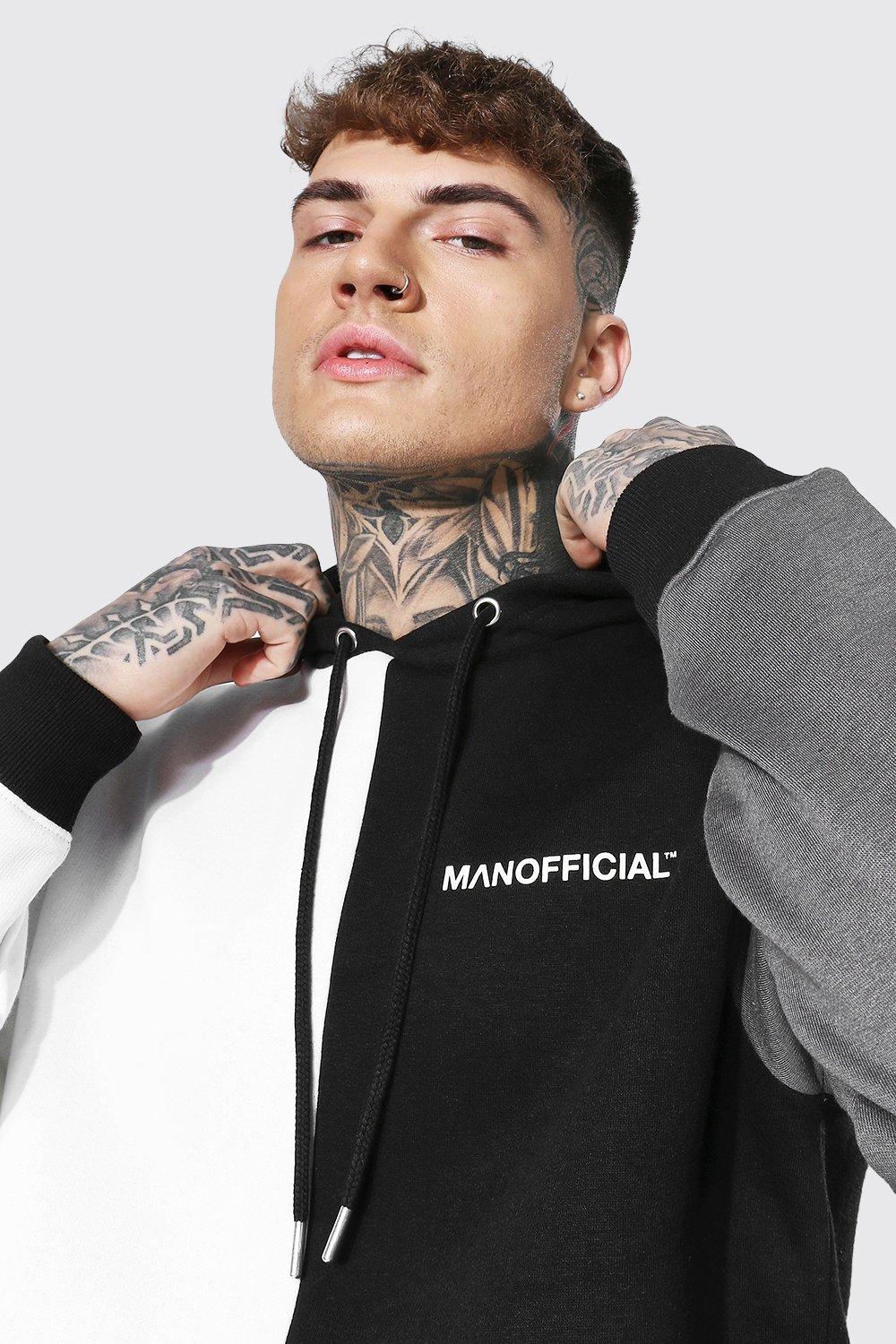 Official Man Multi Colour Block Hoodie in 2023