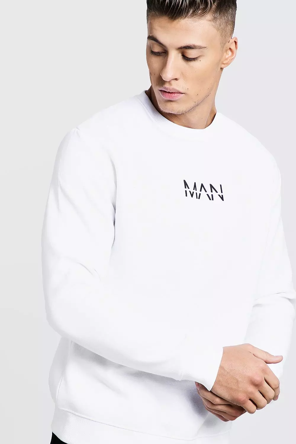 Mens crew best sale neck fleece tops