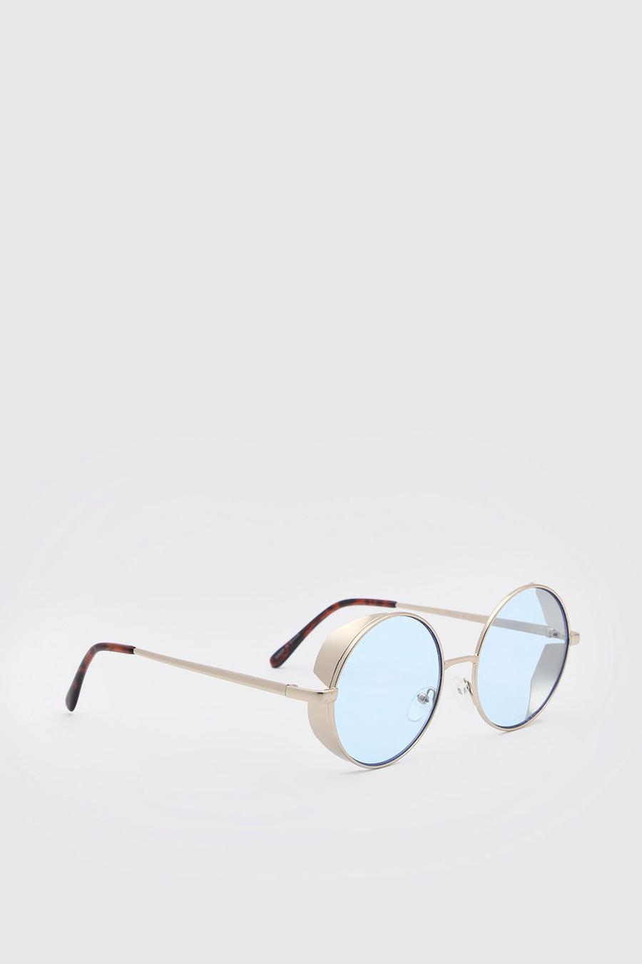 Sonnenbrille mit tiefem Rahmen, Blau image number 1