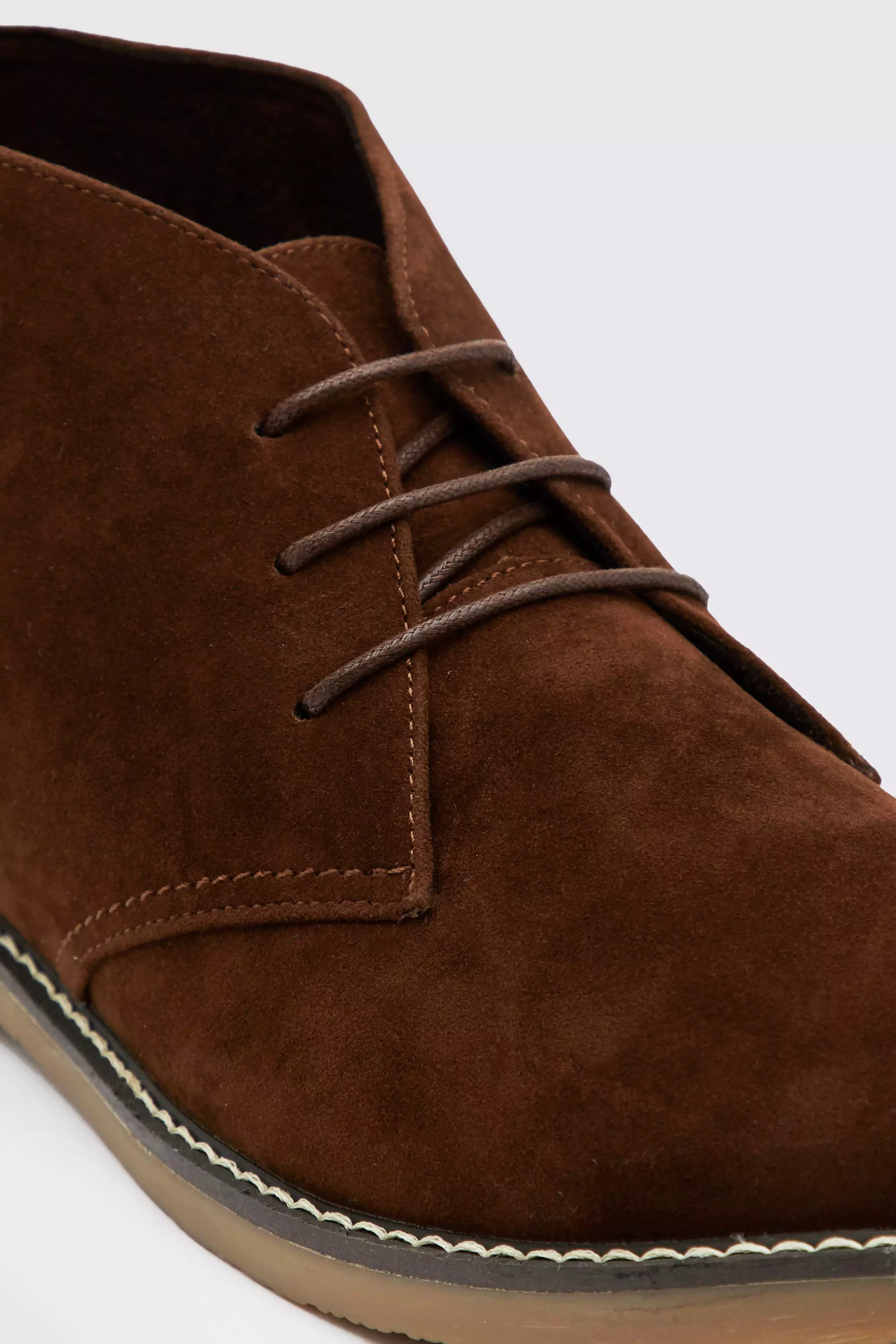 Faux leather desert boots store