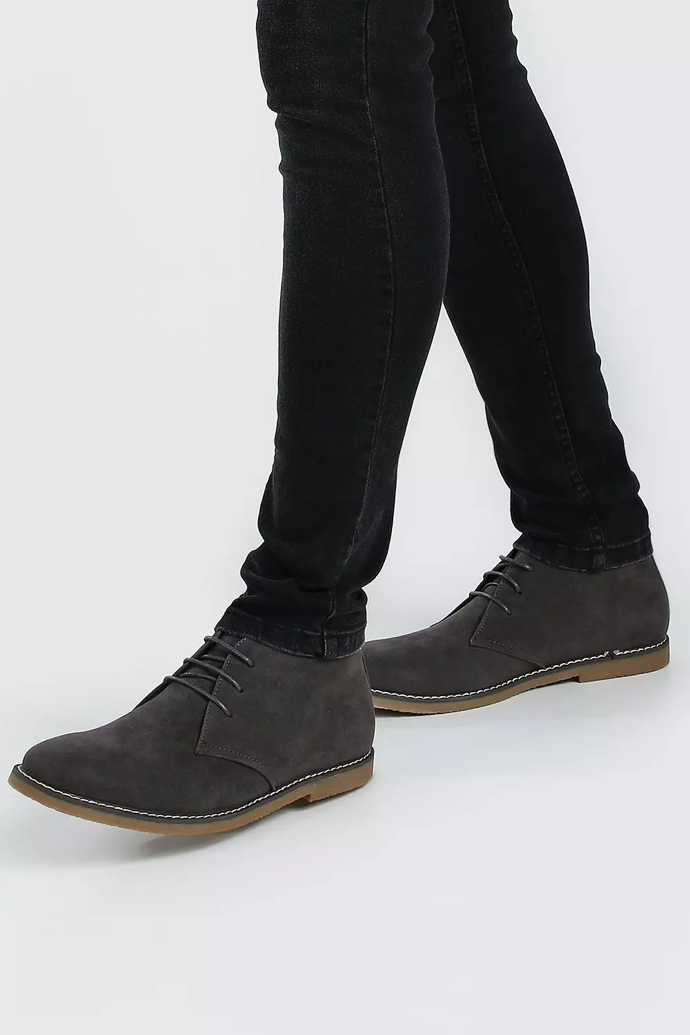 Gum Sole Faux Suede Desert Boot