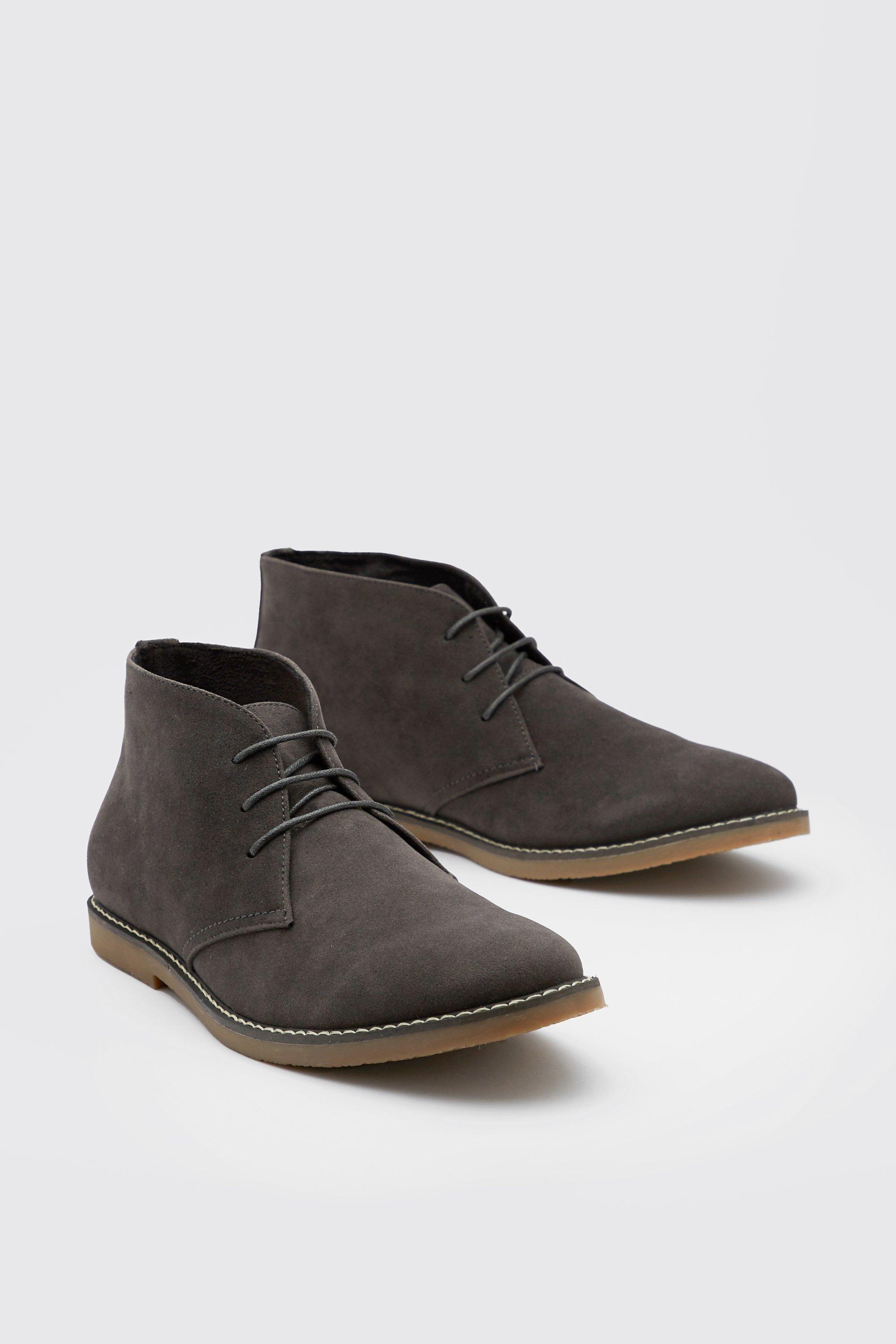 Faux suede hot sale desert boots