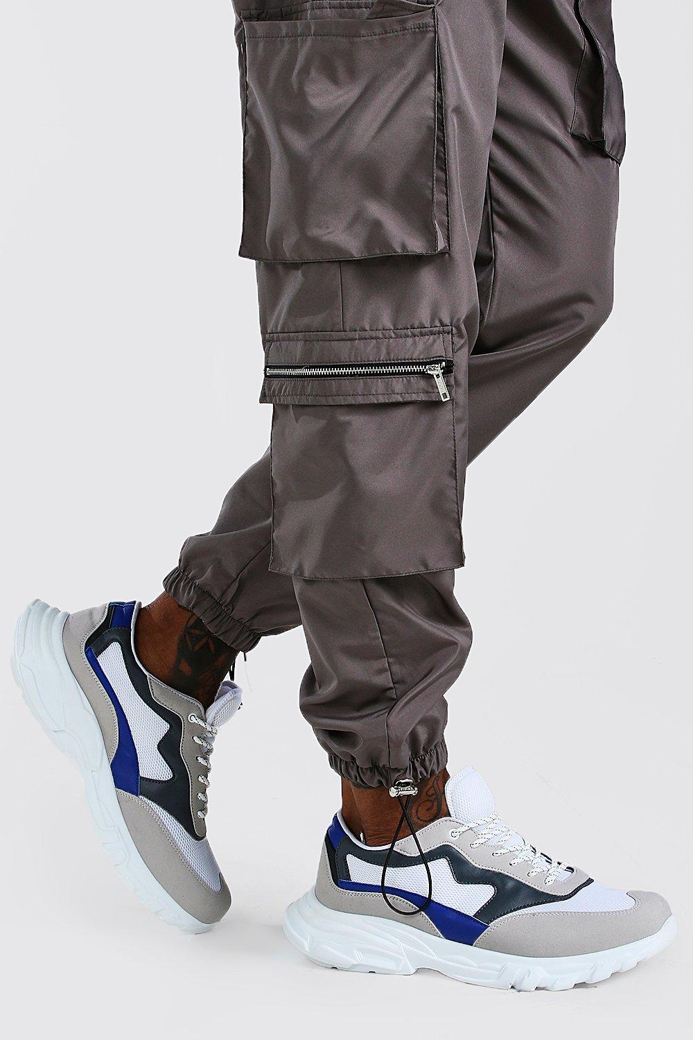 chunky mesh sneakers