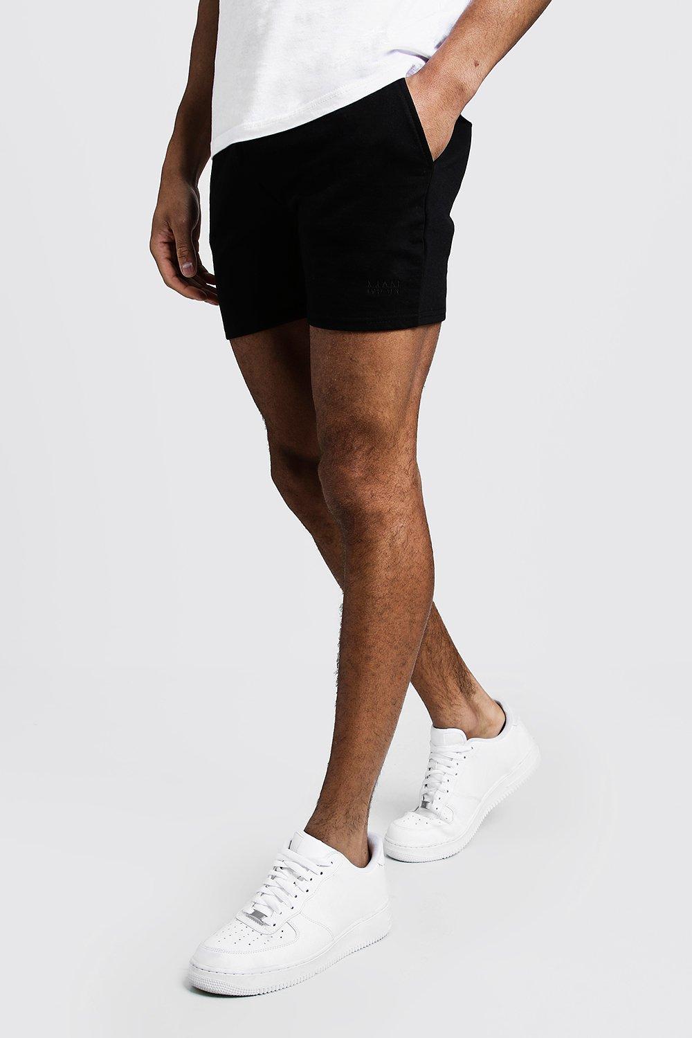 Mens black jersey store shorts