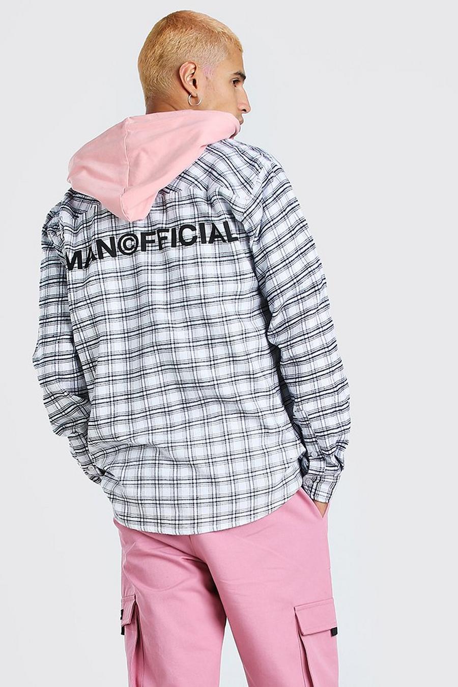 Coral MAN Official Back Print With Contrast Hood image number 1