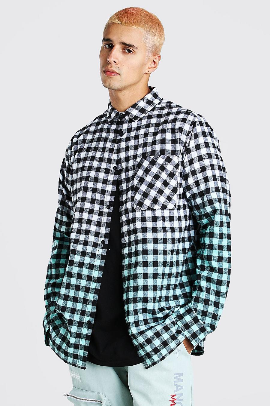 Turquoise Ombre Check Shirt image number 1