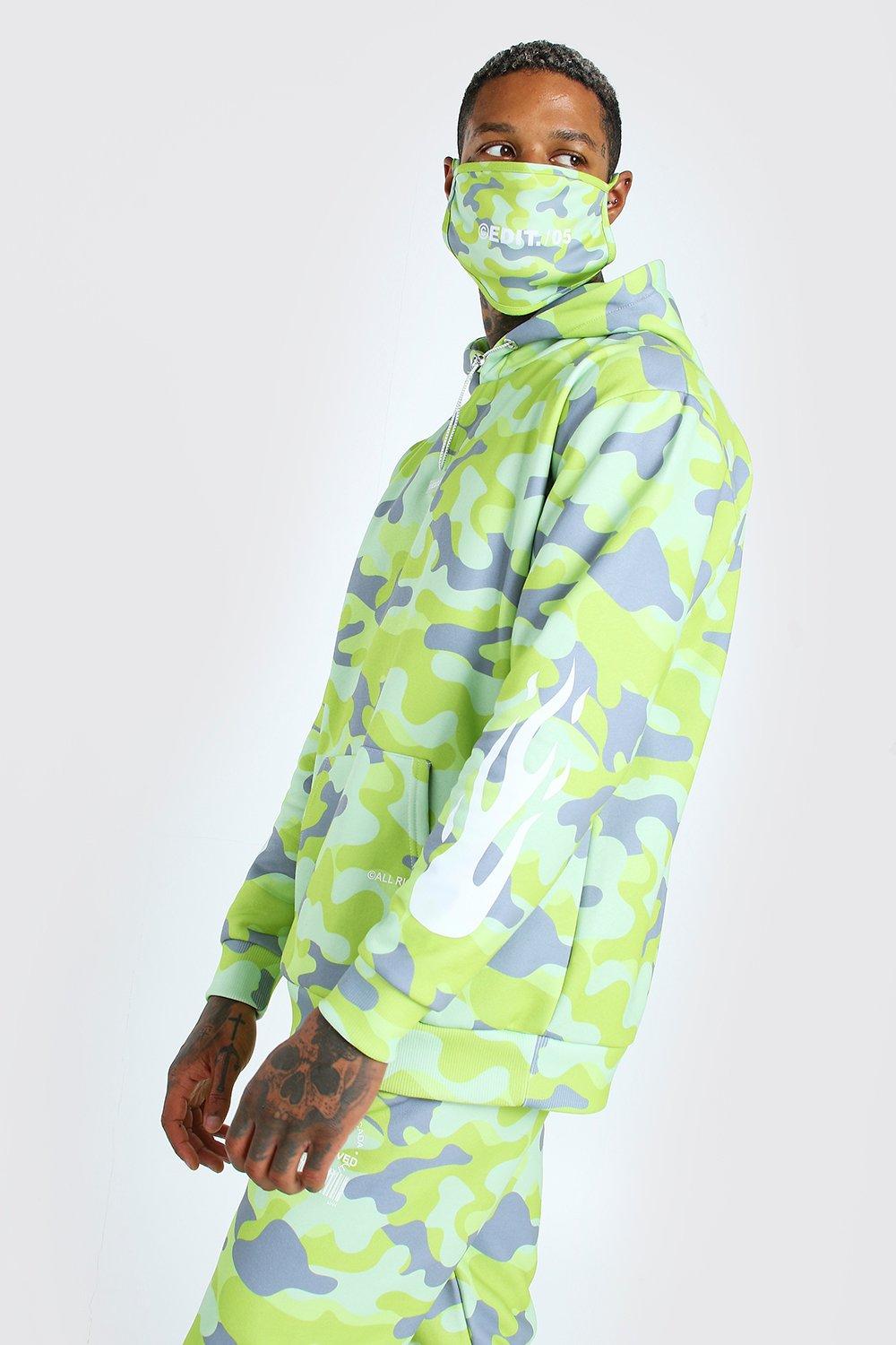 Nike green camo clearance tracksuit